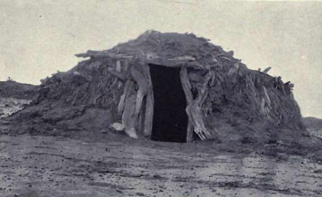 Navajo winter hogan